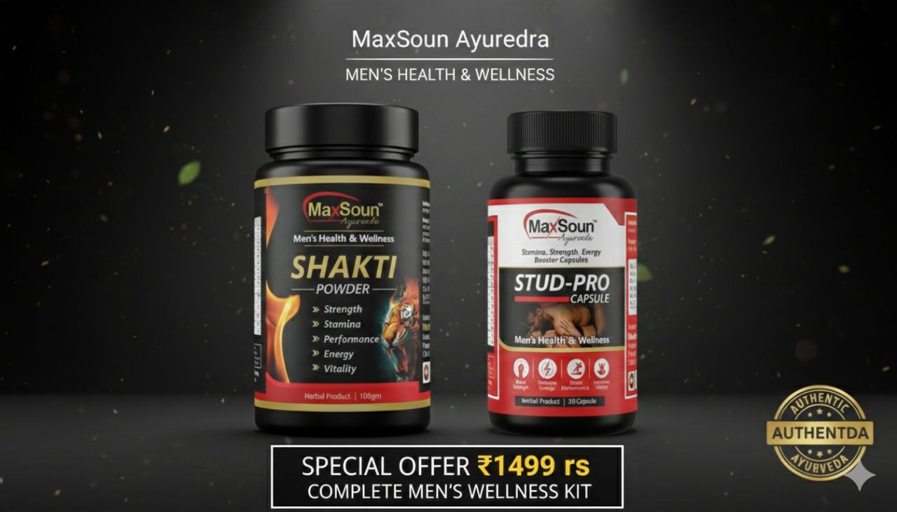 MaxSoun Herbal Stud-Pro Capsules Or Kamini Vardhak Oil 